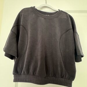 Lululemon Dark Gray Cropped Sweatshirt